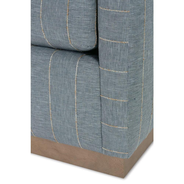 Allie Swivel - Indigo Kid-proof Stripe-Blue Hand Home