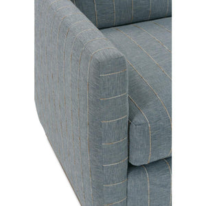 Allie Swivel - Indigo Kid-proof Stripe-Blue Hand Home