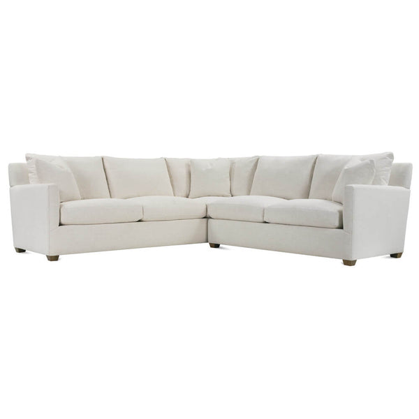 Lilah Sectional - Plush Crypton Chenille-Blue Hand Home