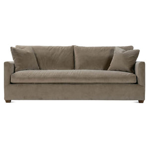 89” Lilah Sofa - Fawn Brushed Velvet-Blue Hand Home