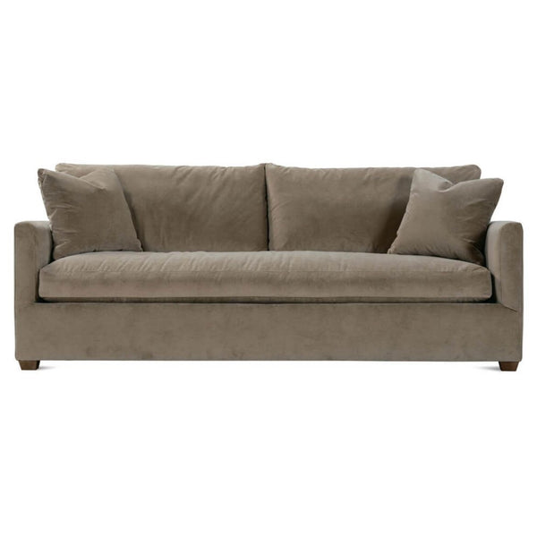 89” Lilah Sofa - Fawn Brushed Velvet-Blue Hand Home
