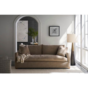 89” Lilah Sofa - Fawn Brushed Velvet-Blue Hand Home