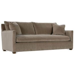 89” Lilah Sofa - Fawn Brushed Velvet-Blue Hand Home