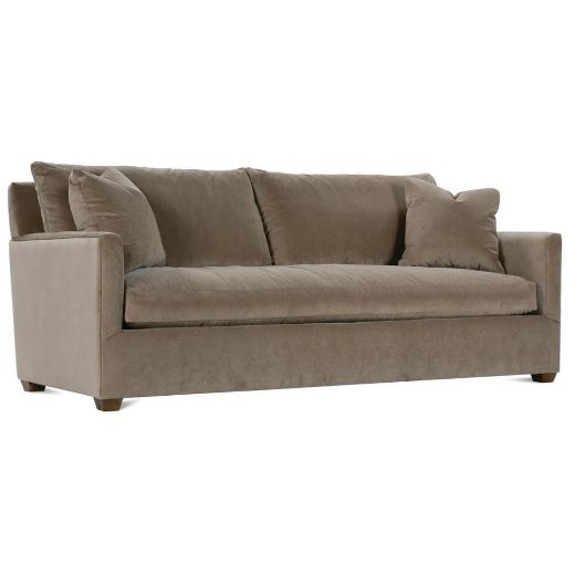 89” Lilah Sofa - Fawn Brushed Velvet-Blue Hand Home