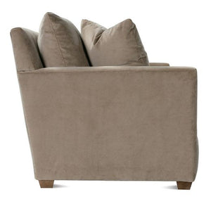 89” Lilah Sofa - Fawn Brushed Velvet-Blue Hand Home