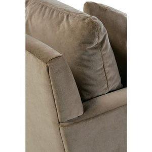 89” Lilah Sofa - Fawn Brushed Velvet-Blue Hand Home