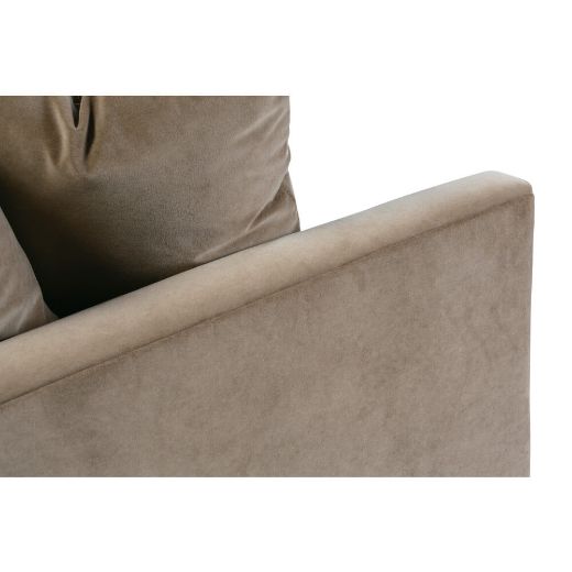 89” Lilah Sofa - Fawn Brushed Velvet-Blue Hand Home