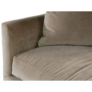 89” Lilah Sofa - Fawn Brushed Velvet-Blue Hand Home