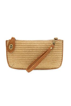 Straw Mini Wristlet Crossbody-Blue Hand Home