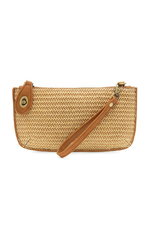 Straw Mini Wristlet Crossbody-Blue Hand Home