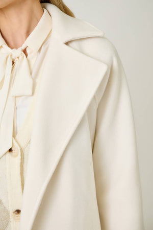 60745 Lapel Collar Robe Coat-Blue Hand Home
