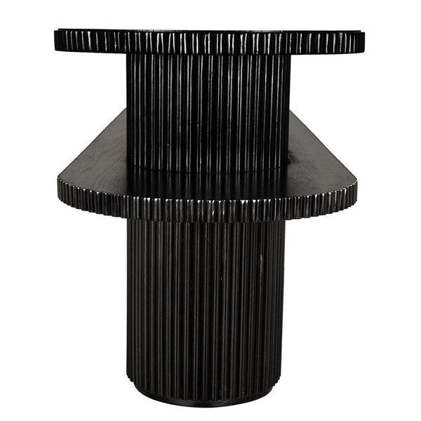 Parker Console, Hand Rubbed Black-Blue Hand Home