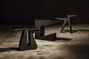 Steam Console, Black Steel by Noir-Blue Hand Home
