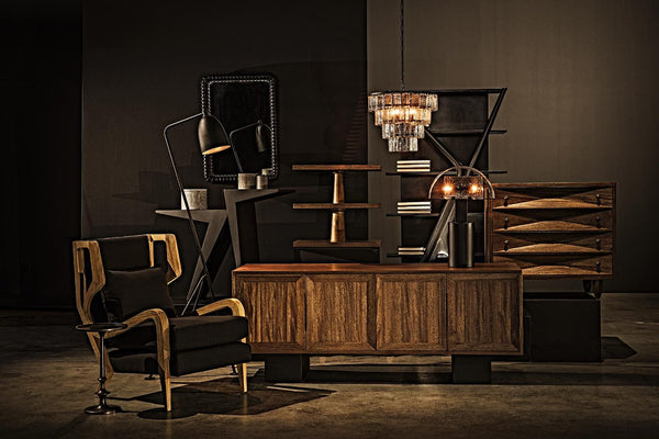 Steam Console, Black Steel by Noir-Blue Hand Home