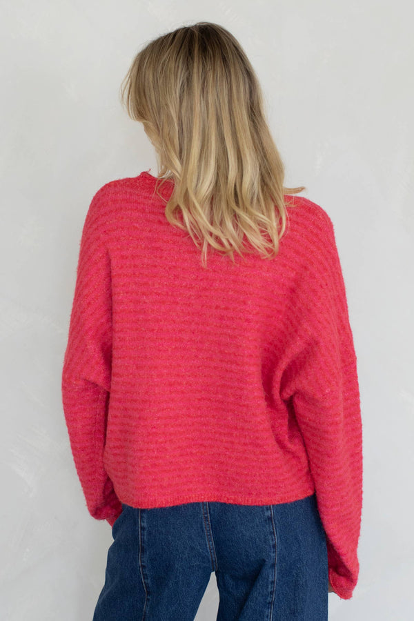 Piper Cardigan - Mini Striped-Blue Hand Home
