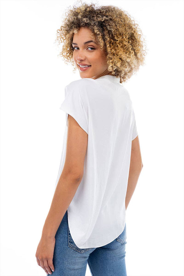 Drop Shoulder Regular Blouse - F-Blue Hand Home