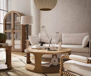 Corte End Table-Blue Hand Home