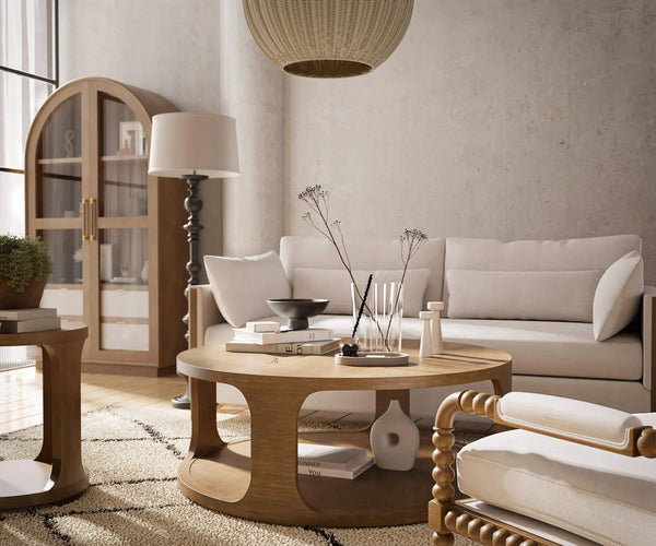 Corte End Table-Blue Hand Home