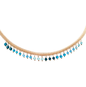 Josephina Necklace-Blue Hand Home