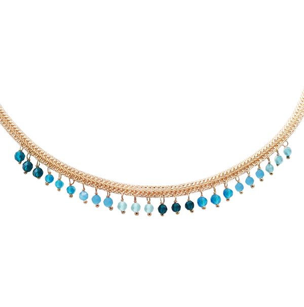 Josephina Necklace-Blue Hand Home