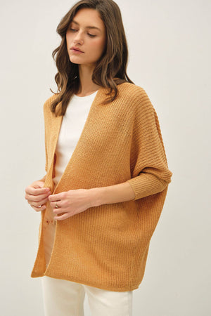 NEW COLOR- DOLMAN SLEEVE OPEN FRONT CARDIGAN-Blue Hand Home