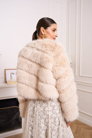 Paula short faux fur jacket - Y168