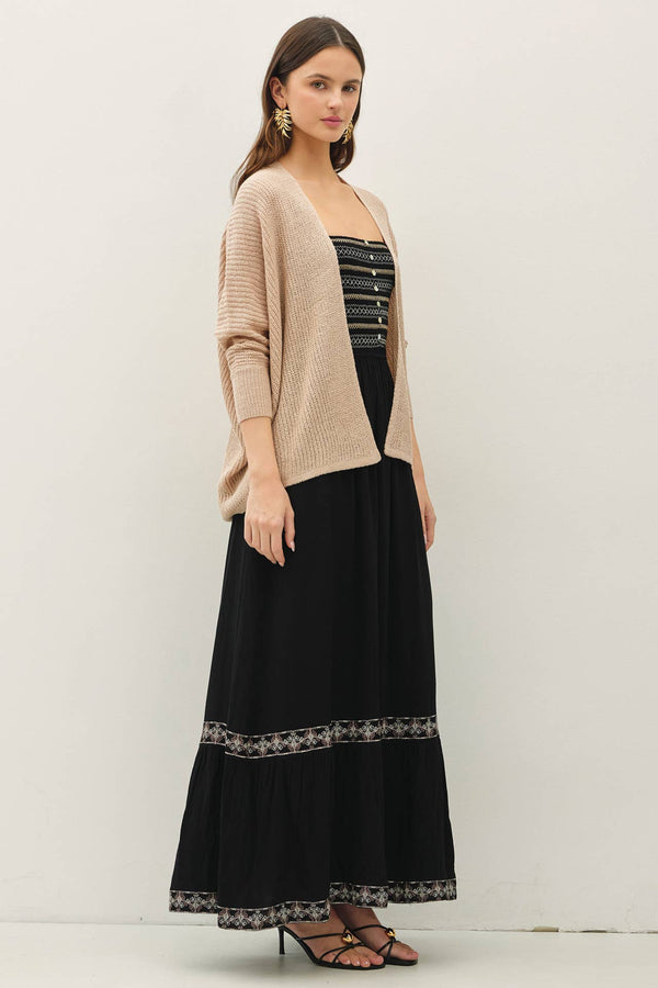 NEW COLOR- DOLMAN SLEEVE OPEN FRONT CARDIGAN-Blue Hand Home
