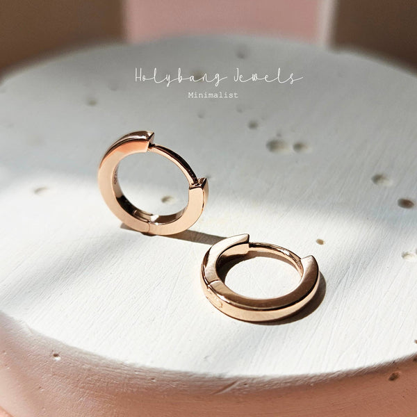 CLASSIC HUGGIE EARRINGS - E-HT1101 / E-HT1100-Blue Hand Home