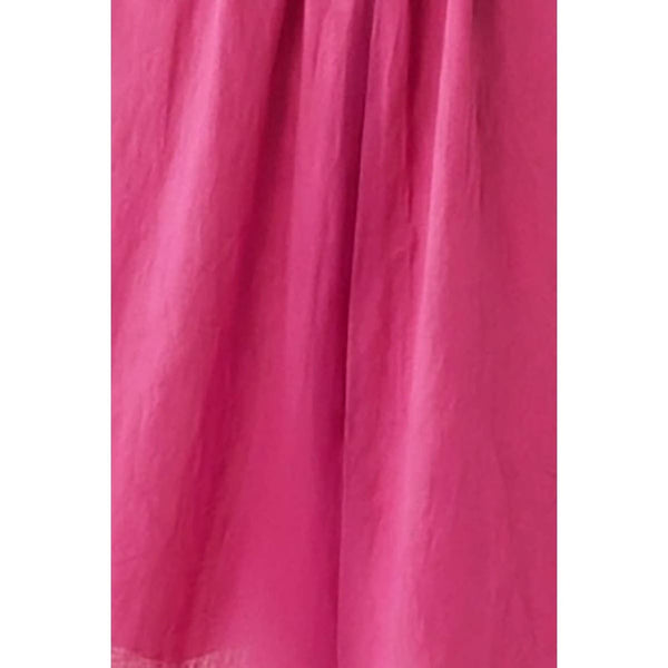 Ruched Front Tie Top-Blue Hand Home