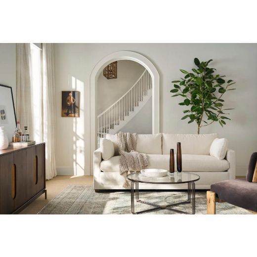 Sylvie Express Bench Sofa-Blue Hand Home