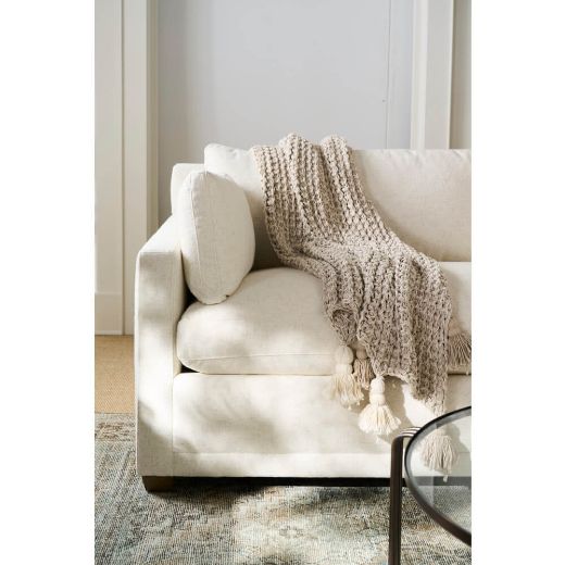 Sylvie Express Bench Sofa-Blue Hand Home