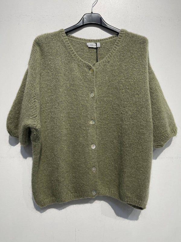 Kid mohair and wool vest 7529-Blue Hand Home