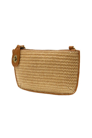 Straw Mini Wristlet Crossbody-Blue Hand Home
