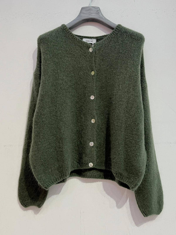 Kid mohair and wool vest 7535-Blue Hand Home