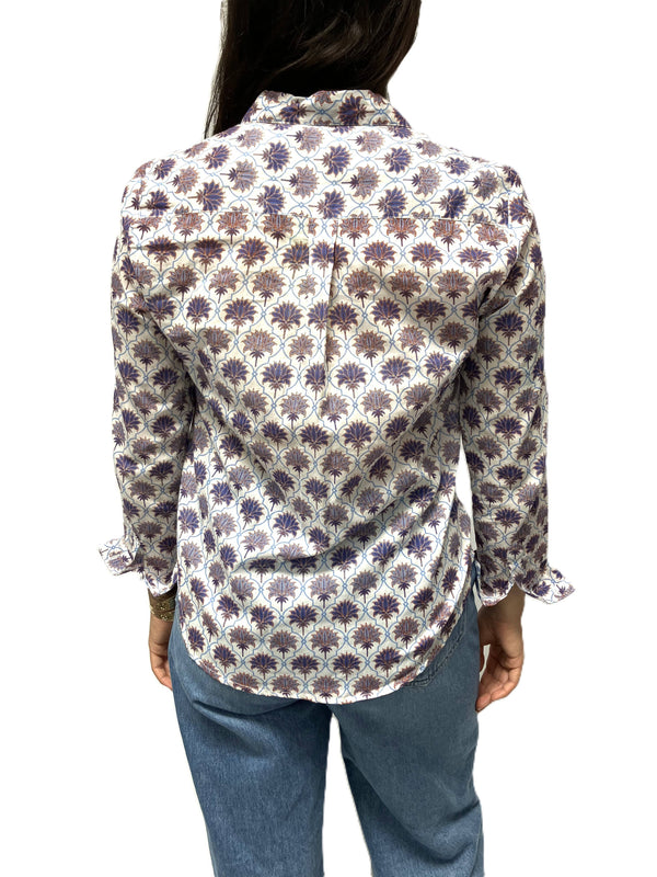 Frannie Shirt- Purple-Blue Hand Home