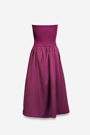 Tube Top Maxi Dress-Blue Hand Home
