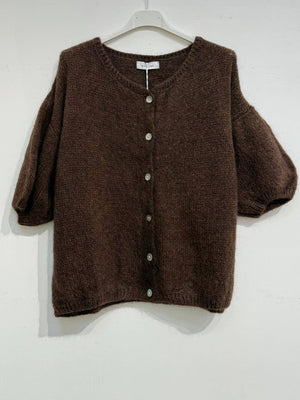 Kid mohair and wool vest 7529-Blue Hand Home