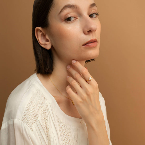 FLORAL OPAL RING - R-E3051-Blue Hand Home