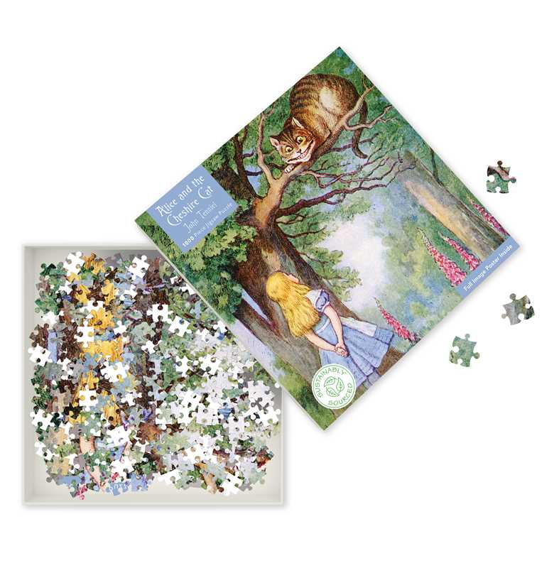 Adult Jigsaw Puzzle Alice and the Cheshire Cat by-Blue Hand Home