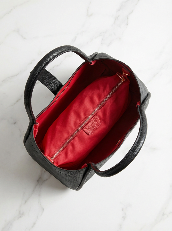 Elegant Large Genuine Leather Bag Made In Italy – 45x25x20
