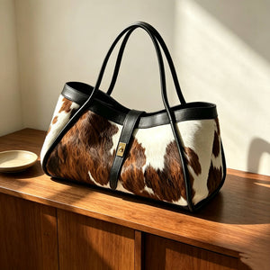 Limited Edition Genuine Calf Hair & Togo Leather Bag