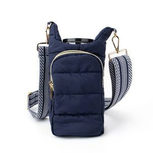 The Capri | Tumbler Carrier Crossbody-Blue Hand Home