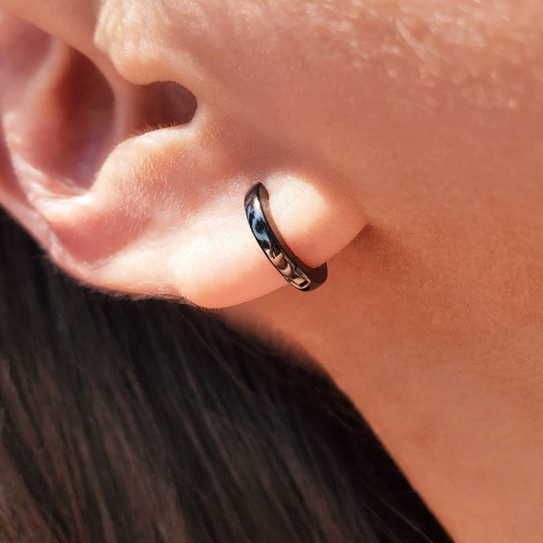 CLASSIC HUGGIE EARRINGS - E-HT1101 / E-HT1100-Blue Hand Home