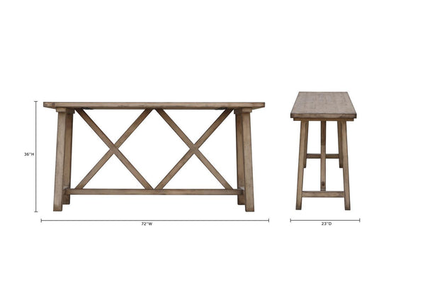 Two Harbors 72" Rect Counter Table-Blue Hand Home