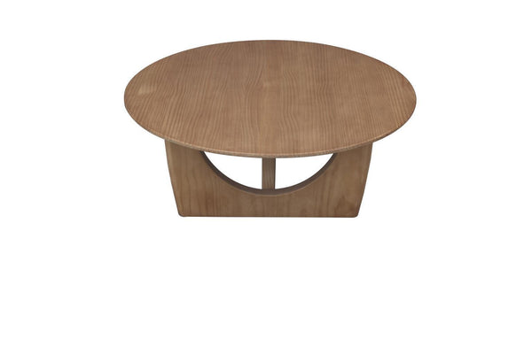 Junie 35" Rd Coffee Table-Blue Hand Home