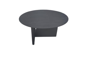 Junie 39" Rd Coffee Table-Blue Hand Home
