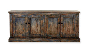 Mimi 4DR Cabinet - Reclaimed Pine-Blue Hand Home