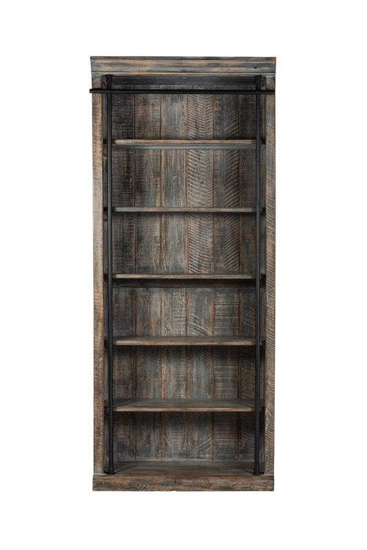 Naomi Bookcase - Reclaimed Pine / Iron-Blue Hand Home
