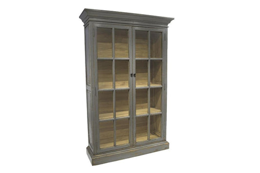 Apollo Library Cabinet - Reclaimed Pine-Blue Hand Home