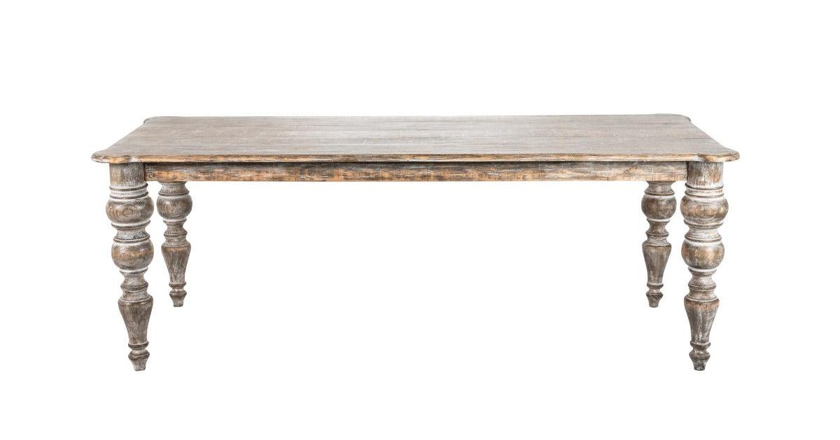 Kaia 84" Rect Dining Table - Reclaimed Pine-Blue Hand Home